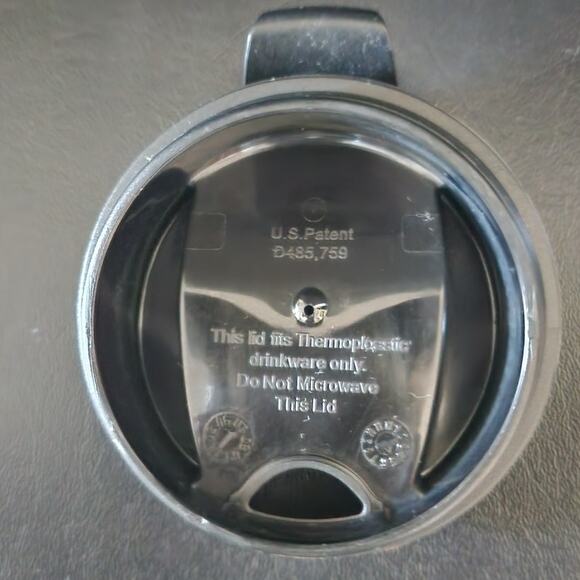 Starbucks Metallic Magenta Pink 16 oz Tumbler Travel Mug Flip Top 2004 Rare - Picture 10 of 11